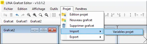 Import variables